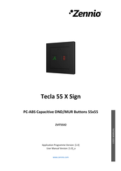 Zennio Tecla 55 X Sign User Manual