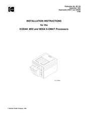 Kodak X-OMAT M35A Installation Instructions Manual