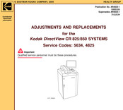 Kodak DirectView CR 825 Adjustments And Replacements