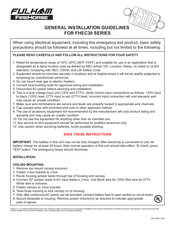 Fulham FireHorse FHEC30 Series General Installation Manuallines