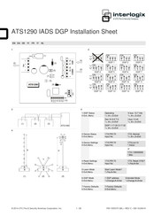 Interlogix ATS1290 Installation Sheet