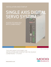 MOOG ANIMATICS Combitronic DS2020 Installation And Start-Up Manual