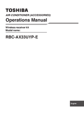 Toshiba RBC-AX33UYP-E Operation Manual