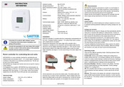 Sauter NRT405F902 Instruction