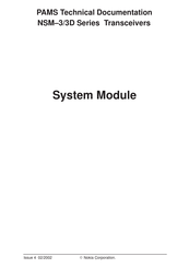 Nokia NSM-3 Series Technical Documentation Manual