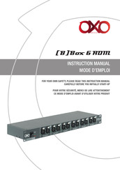 OXO B-Box 6 RDM Instruction Manual