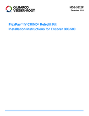 GILBARCO VEEDER-ROOT FlexPay IV CRIND Installation Instructions Manual