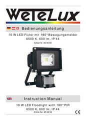 Wetelux 85 58 69 Instruction Manual