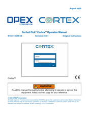 Opex Perfect Pick Cortex Operator's Manual