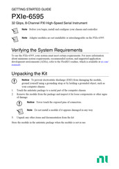 National Instruments PXIe-6595 Getting Started Manual