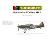 WarbirdKits Boulton Paul Defiant Mk I Construction Manual