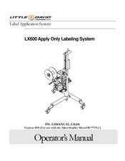 Signode LITTLE DAVID LX600 Operator's Manual