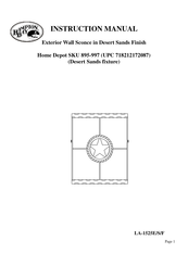 HAMPTON BAY 718212172087 Instruction Manual