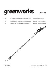 GreenWorks PSA803 Operator's Manual