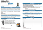 M-Locks EP 8050 HU User Instructions
