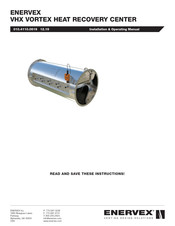 ENERVEX VHX Installation & Operating Manual