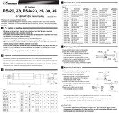 Nakanishi PS Series Operation Manual