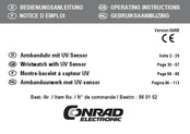 Conrad Electronic 86 01 02 Operating Instructions Manual
