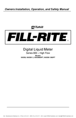Tuthill FILL-RITE 900DB Owners Installation, Operation, And Safety Manual