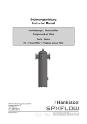 SPX FLOW Hankison HF11-68-1 Instruction Manual