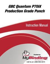 GBC Quantum P70iX Instruction Manual