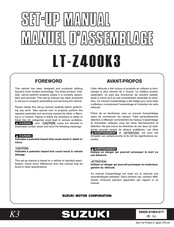 Suzuki LT-Z400K3 Setup Manual