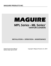 MAGUIRE ML-1M Installation Operation & Maintenance