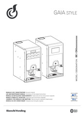 Bianchi vending GAIA Style Easy Manuals 
