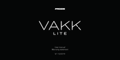 PROZIS Vakk Lite User Manual