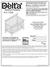 Delta 4 in 1 Crib Quick Start Manual