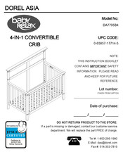 Baby Relax DOREL ASIA DA7795B4 Manual