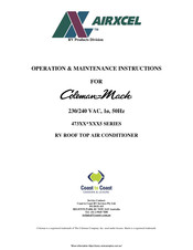 Airxcel Coleman-Mach 4735 Series Operation & Maintenance Instructions Manual