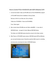Ikegami PCS-426 Quick Start Manual
