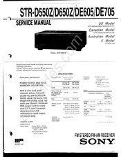 Sony STR-D550Z Service Manual