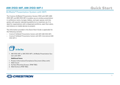 Crestron AirMedia 3100-WF Quick Start Manual