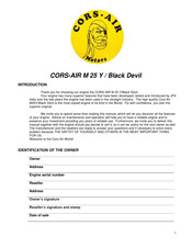 Cors-Air M25 Manual