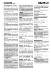 EUCHNER STA3A-4141A024M Operating Instructions Manual