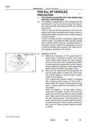 Toyota SIENNA U Service And Repair Manual