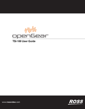 Ross openGear TSI-100 User Manual