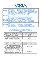 Vega TFT751 User Manual