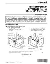 Honeywell DeltaNet RP7515B Installation Instructions Manual