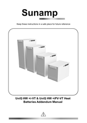 Sunamp UniQ HW +i-VT Addendum Manual