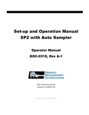 Droplet SP2 Setup And Operation Manual