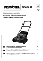 PrimAster PMAVL 40 Operating Instructions Manual