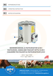 Janschitz Milky 13360 Operating	 Instruction