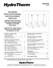 HydroTherm 42-9158 Installation Manual And Replacement Parts List