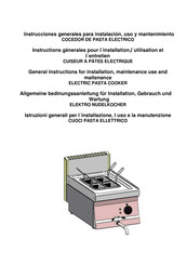 edenox SCPE-40 E General Instructions For Installation, Maintenance Use And Maitenance