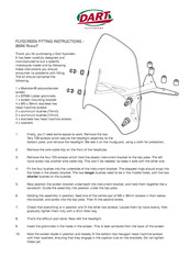 Dart DAPB-2 Fitting Instructions Manual