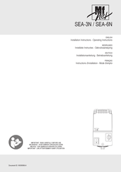 Vostermans Ventilation Mf-Net SEA-3N Installation Instructions Manual