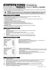 Sealey AK457D Instructions